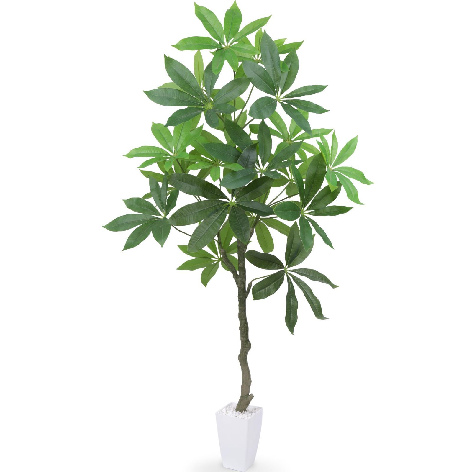 Heruiwin 人工観葉植物 フェイクグリーン パキラ 高さ120cm 造花 観葉樹 インテリアグリーン 光触媒 消臭 オフィス ホーム 室内 デコレーション