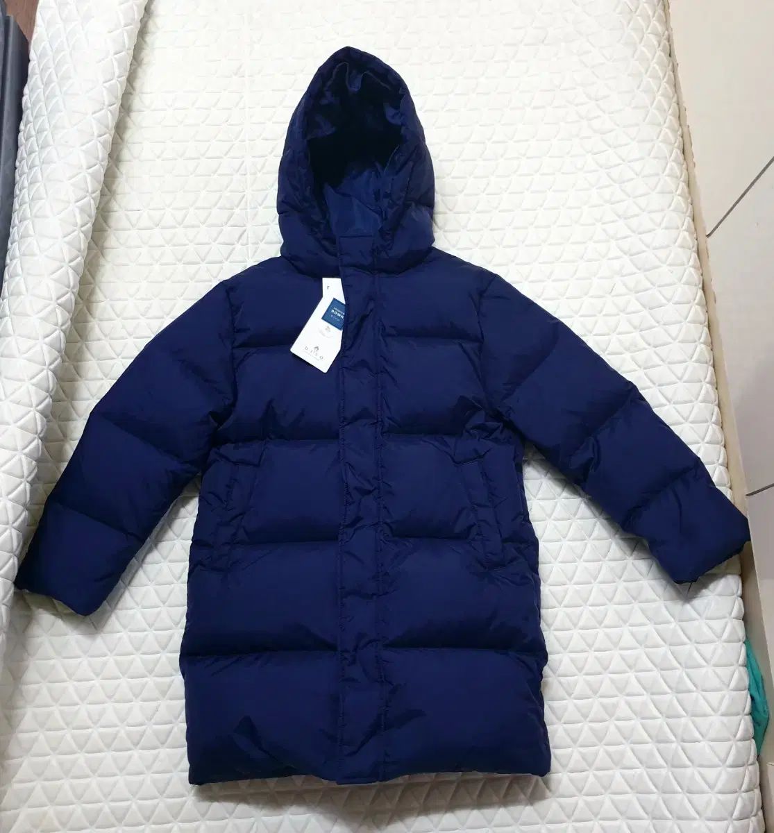 140 キッズ ダウンジャケット アウター アヒルダウン アウター ダウンジャケット ロング丈 ダウンジャケット