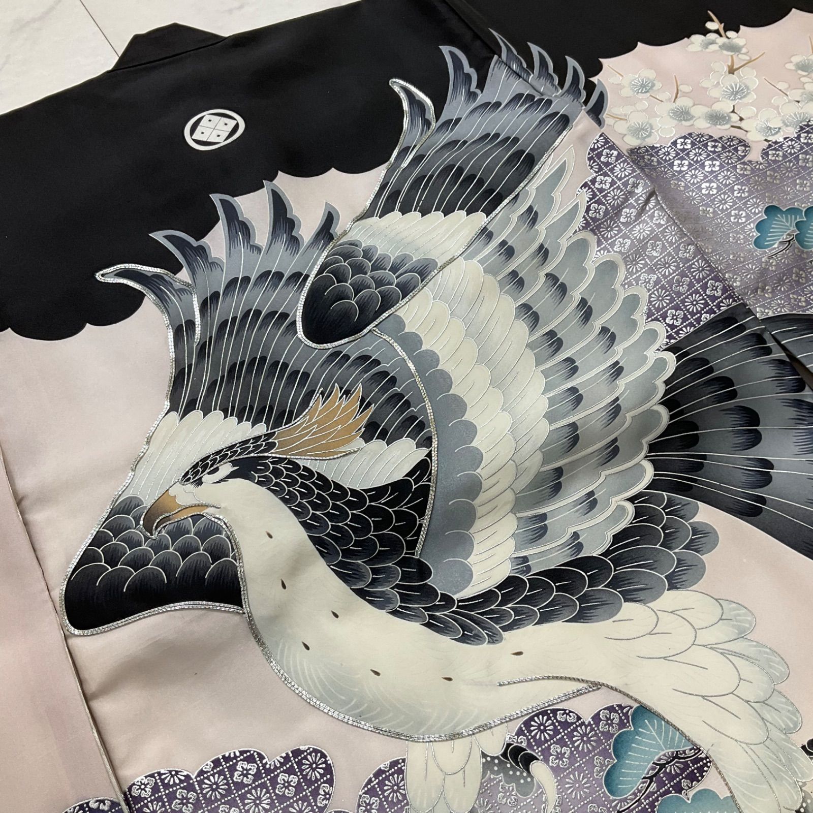 ◇kimono+one◇美品◇産着◇お宮参り◇最高級羽二重◇正絹