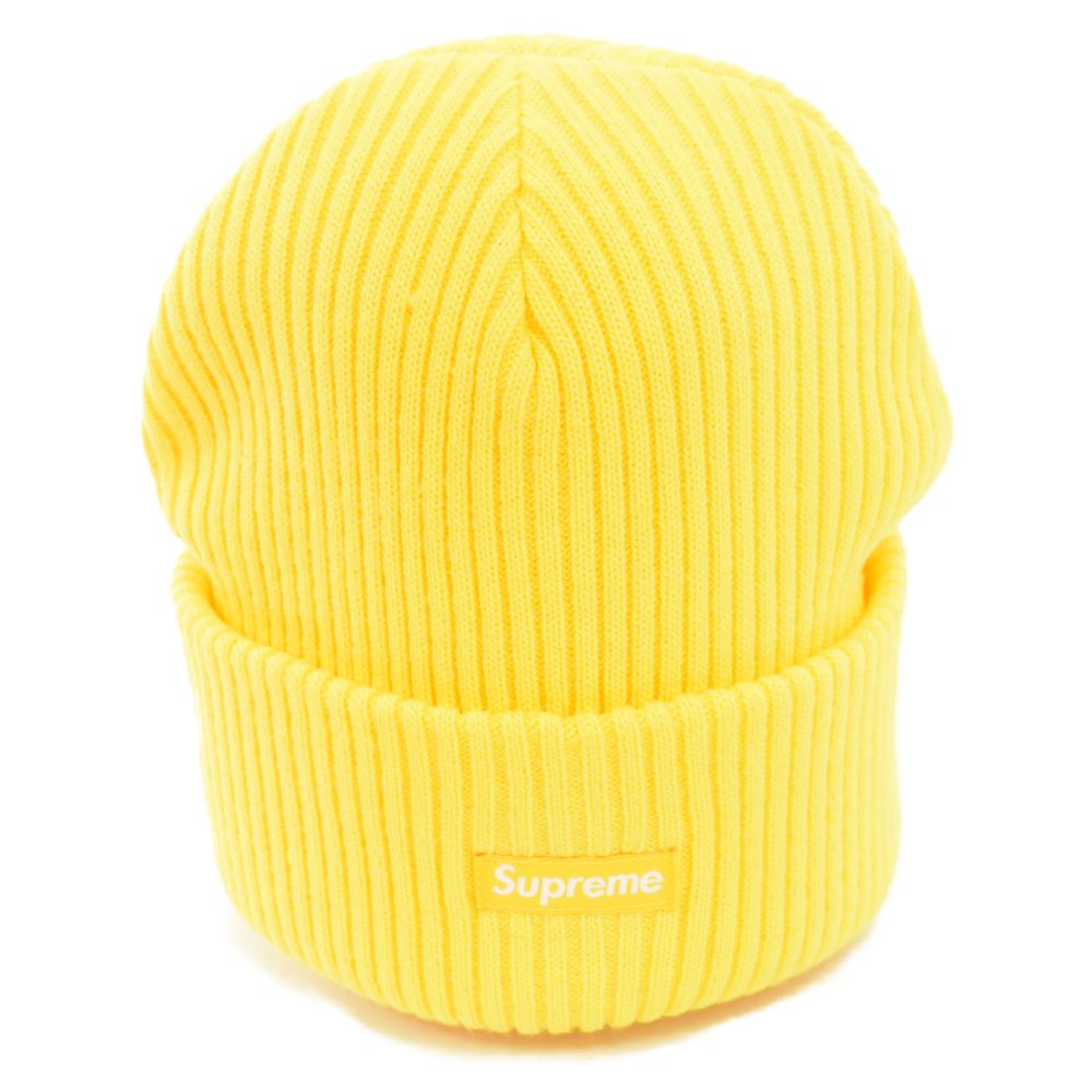 Supreme ニット帽 ビーニー スモールBOXロゴ イエロー 黄色 【公式通販】