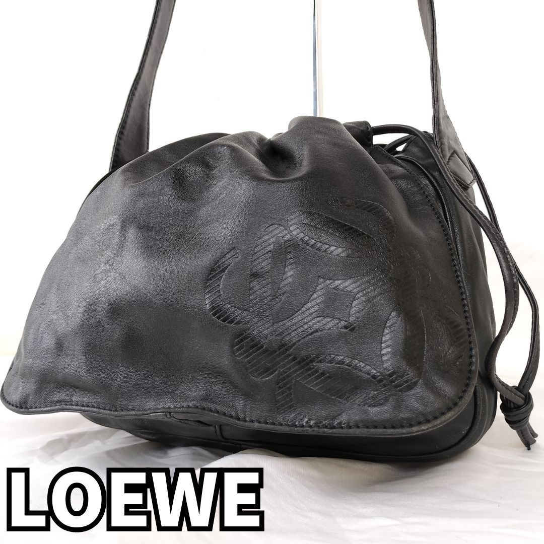 洗練のミニマル✨】 LOEWE ロエベ ショルダーバッグ アナグラム 洗練のミニマル✨】 LOEWE ロエベ ショルダーバッグ アナグラム