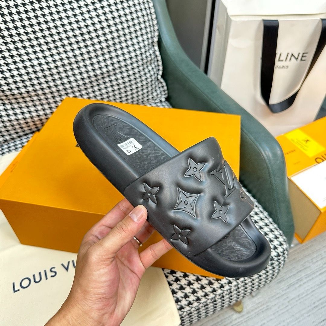 ルイヴィトン ミュール箱付き LOUIS VUITTON ルイヴィトン シルエットライン フラワーヒール