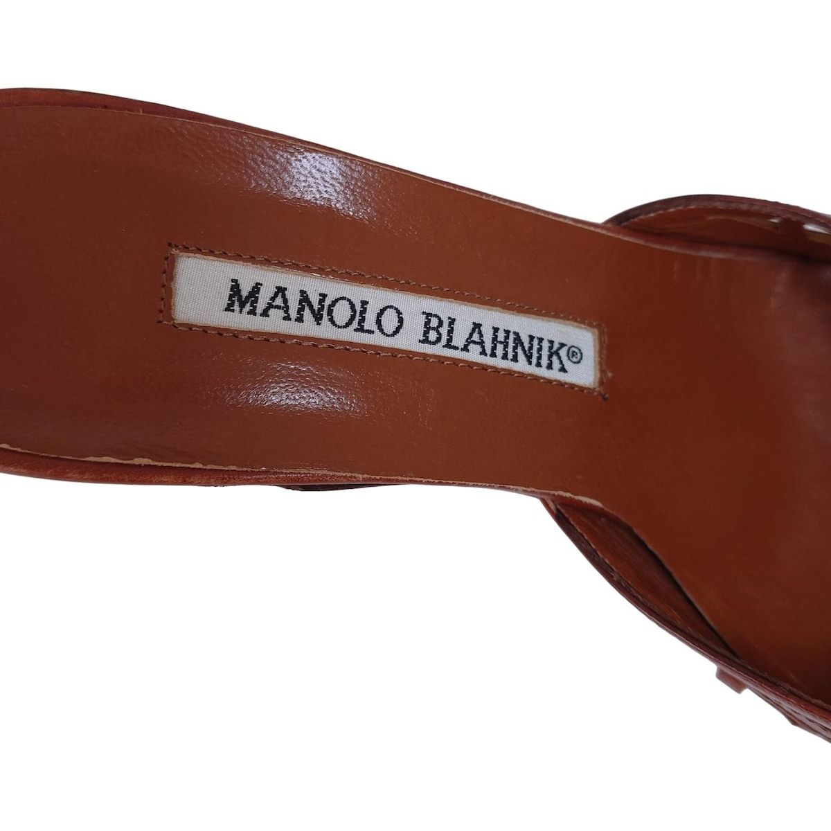 MANOLO BLAHNIK ブラウンミュール MAYSALE | Brown Suede Buckle Mules | Manolo Blahnik