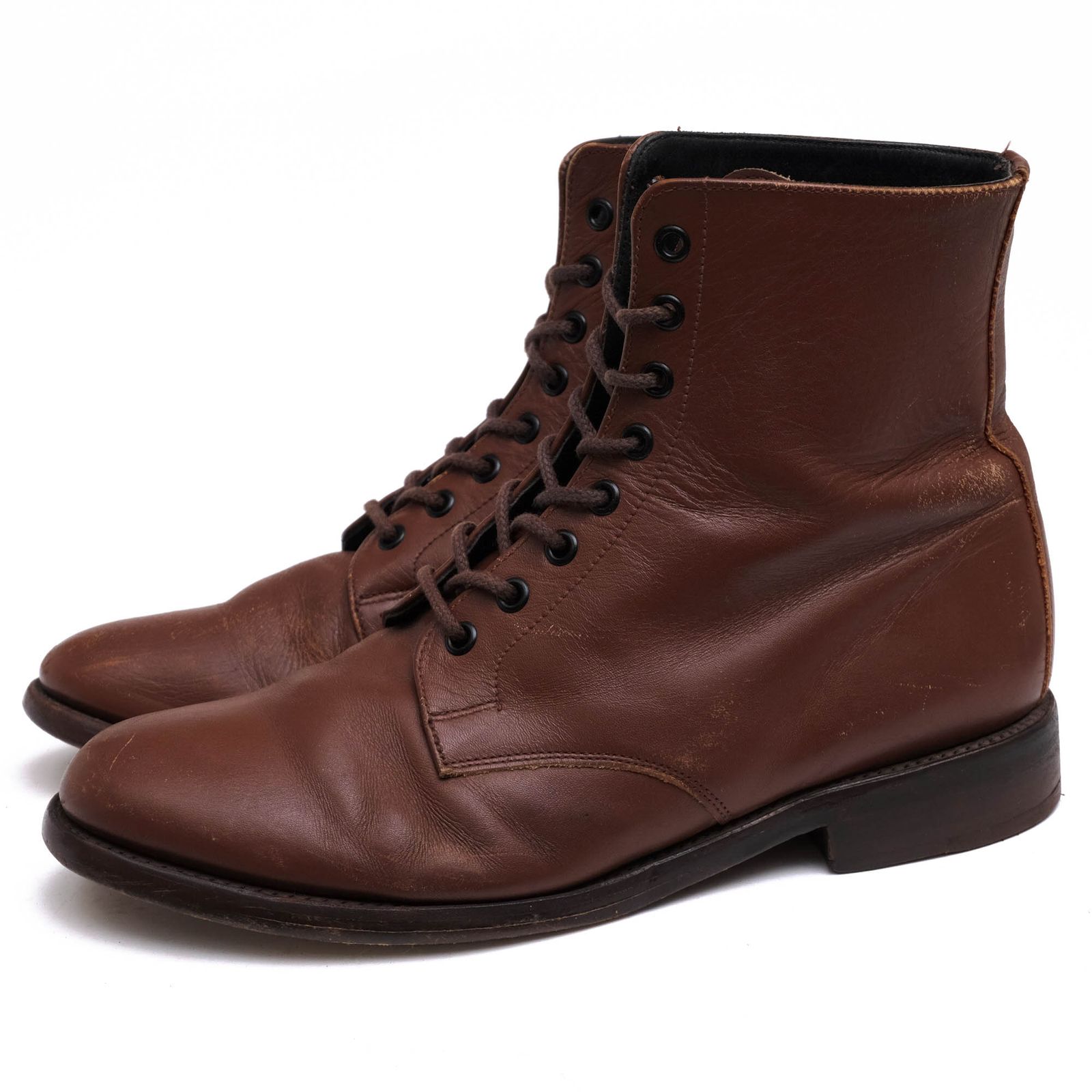 ジョージコックス／GEORGE COX レースアップブーツ シューズ 靴 メンズ 男性 男性用レザー 革 本革 ブラウン 茶 8 HOLE  LEATHER BOOTS レザーソール - メルカリ