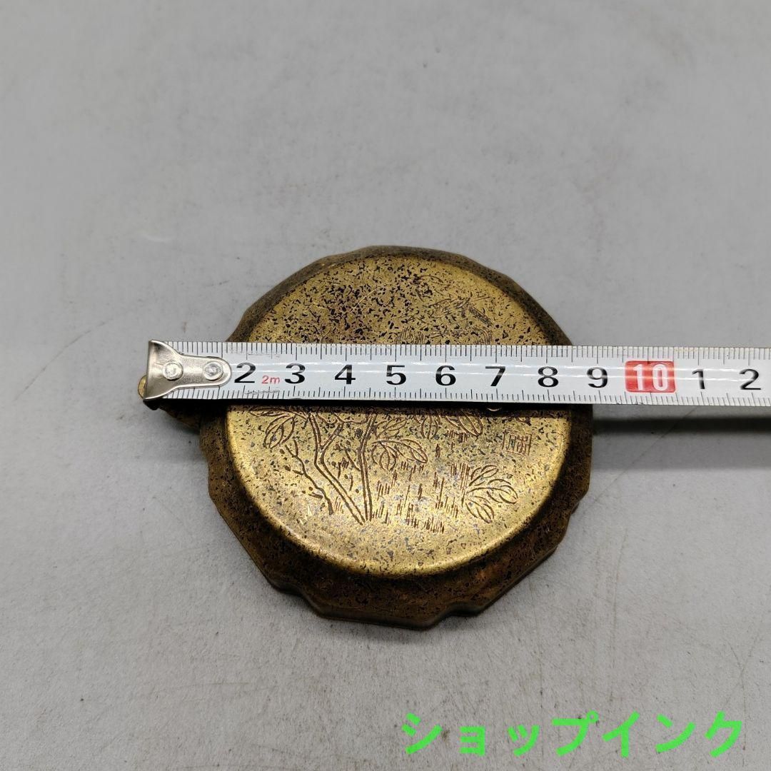銅製 水滴形硯台 硯滴 墨滴 書道具文房具 装飾品 現代工芸品