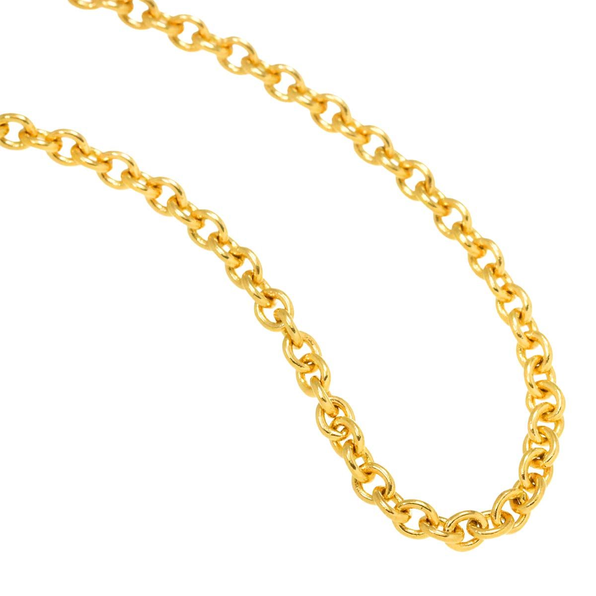 カルティエ Cartier チェーン ネックレス 42cm K18 YG イエロー