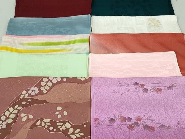 平和屋着物 和装小物 帯揚げ10枚 正絹 DAAV8183by