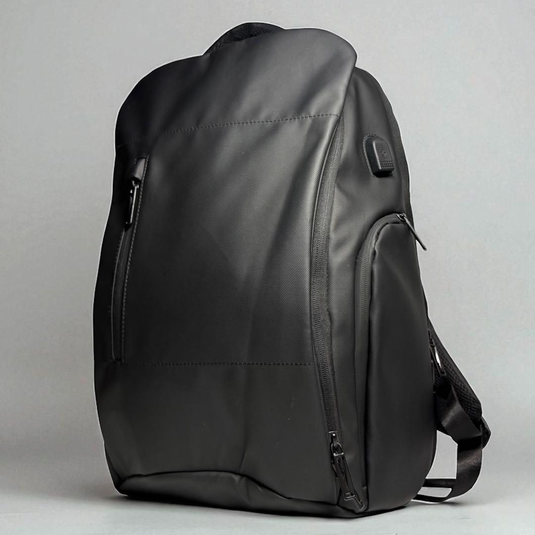 2way リュック リュックサック デイバッグ バッグパック 防水生地採用 USBポート付き 通気性抜群のメッシュ生地 PC A4 大容量 黒 ブラック