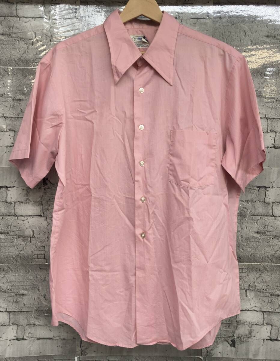 Pennys TOWNCRAFT タウンクラフト 60-70s 半袖シャツ サイズ 16 1 2 ピンク