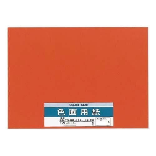 【新品・3営業日で発送】色画用紙 N434 ちゃ 10セット Pエ-N43S