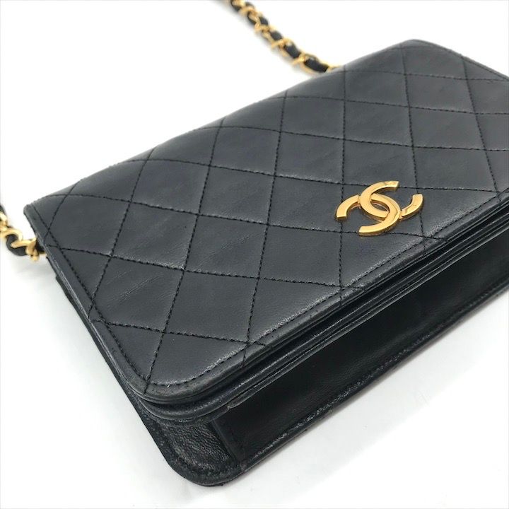 良品 CHANEL シャネル ミニ マトラッセ ラムスキン ココマーク