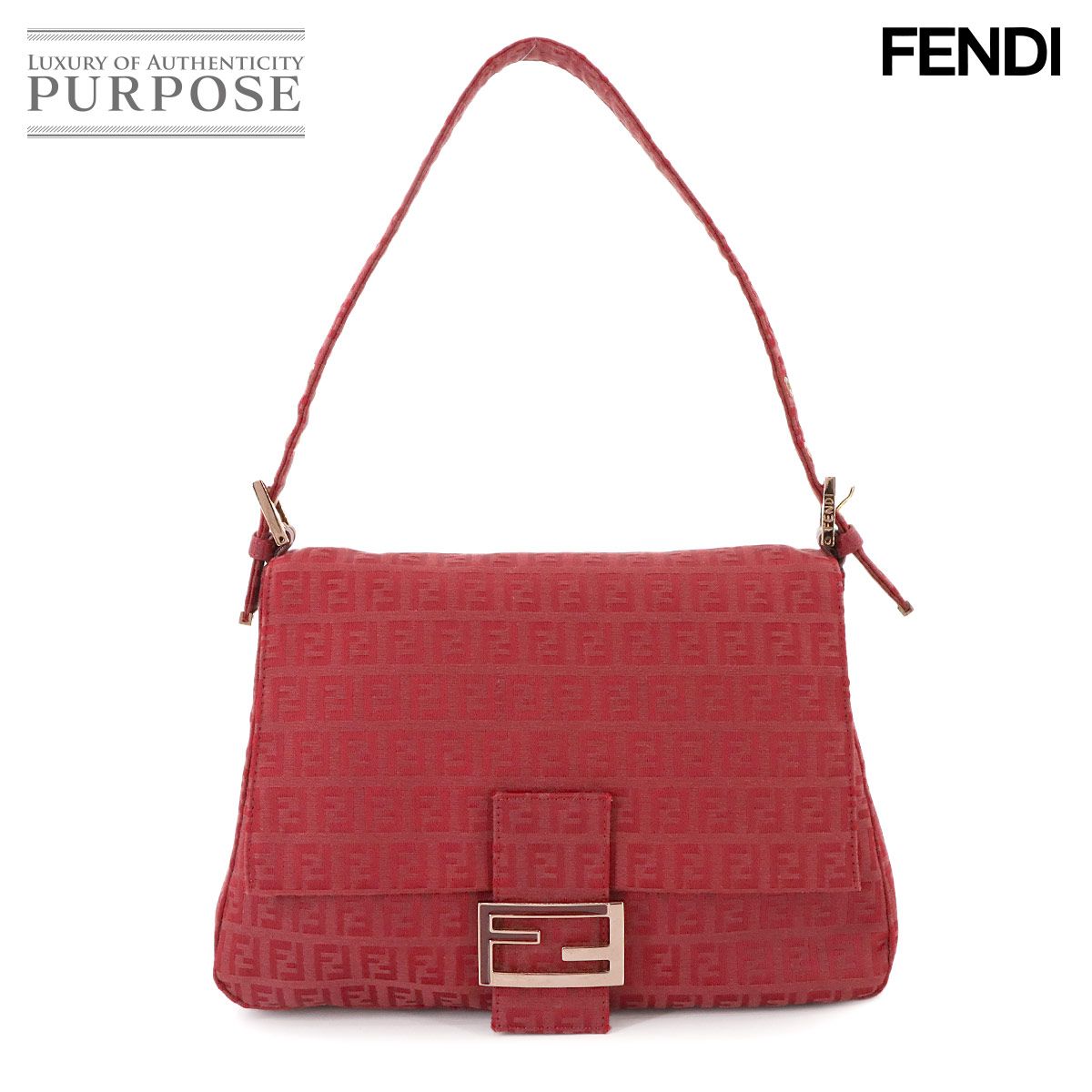 FENDI フェンディ　ズッキーノ　FF柄　ピンク FENDI - フェンディ ズッキーノ柄 ハンドバッグ レディース