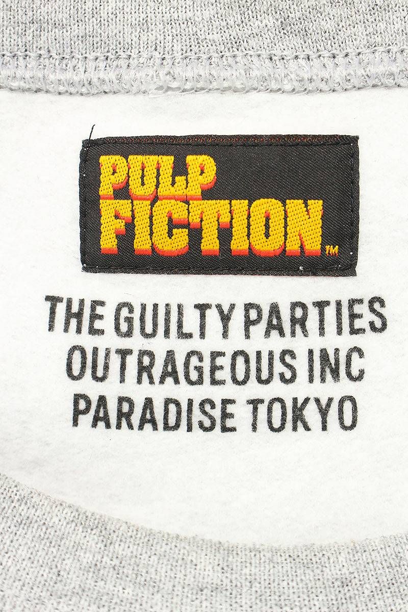 ワコマリア PULP FICTION CREW NECK SWEAT SHIRT フロントプリント