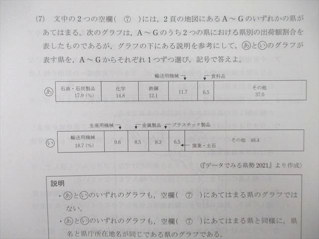 UL25-050 駿台中学生テストセンター 3年 第1〜5回 駿台高校受験公開