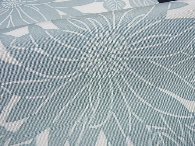 平和屋1□極上 和染紅型 栗山紅型 栗山吉三郎 九寸名古屋帯 浜つむぎ  