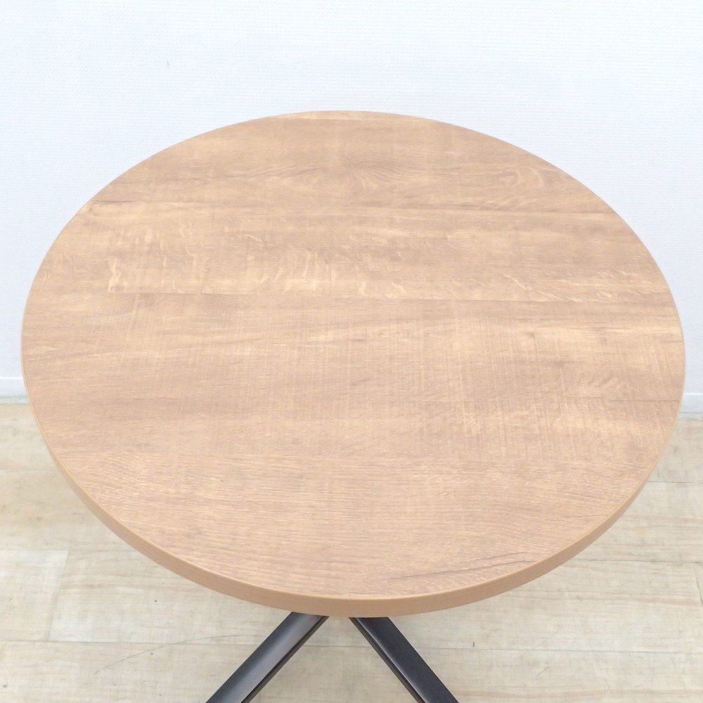 丸テーブル 木目