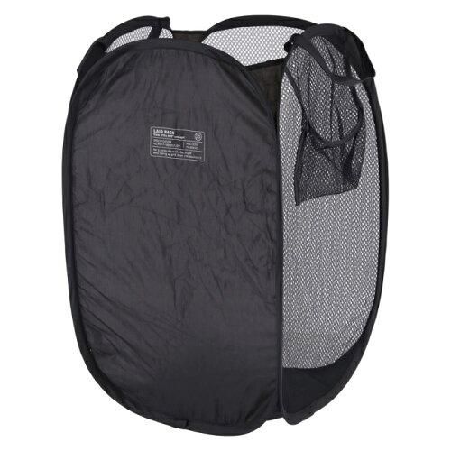 【新品・2営業日で発送】不二貿易 LB ポップアップランドリー スクエア ブラック 品番:29262 品番:29262【入数:6】