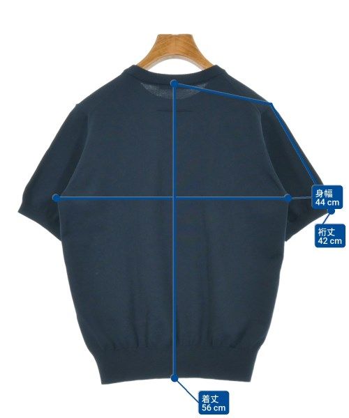 SLOANE ネイビー　半袖ニット サイズ1 SLOANE ニット・セーター レディース 【古着】【中古】【送料