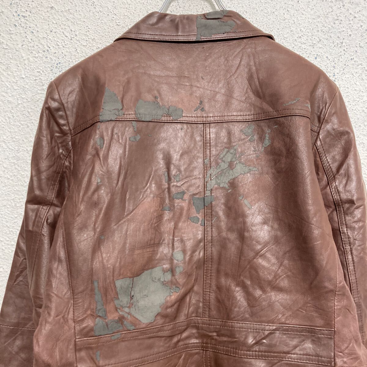 Eddie Bauer レザー ジャケット M ブラウン レディース エディー