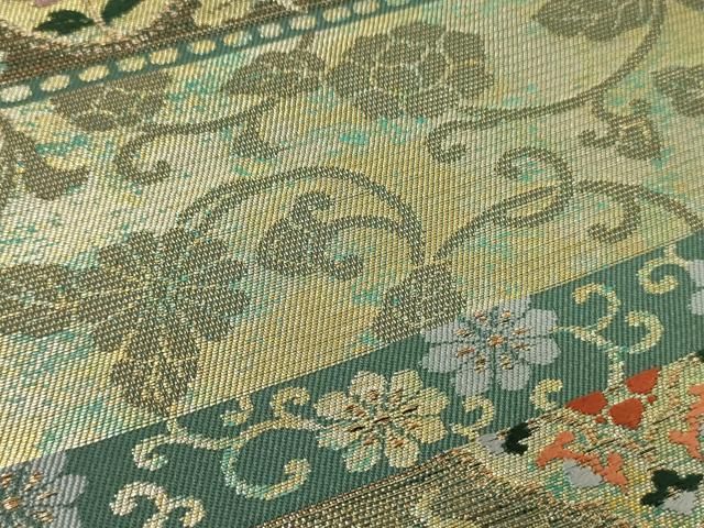 専用ページ　正絹　六通袋帯【花唐草】No2580 新 デザインファッション - 正絹 六通袋帯【花唐草】No2580