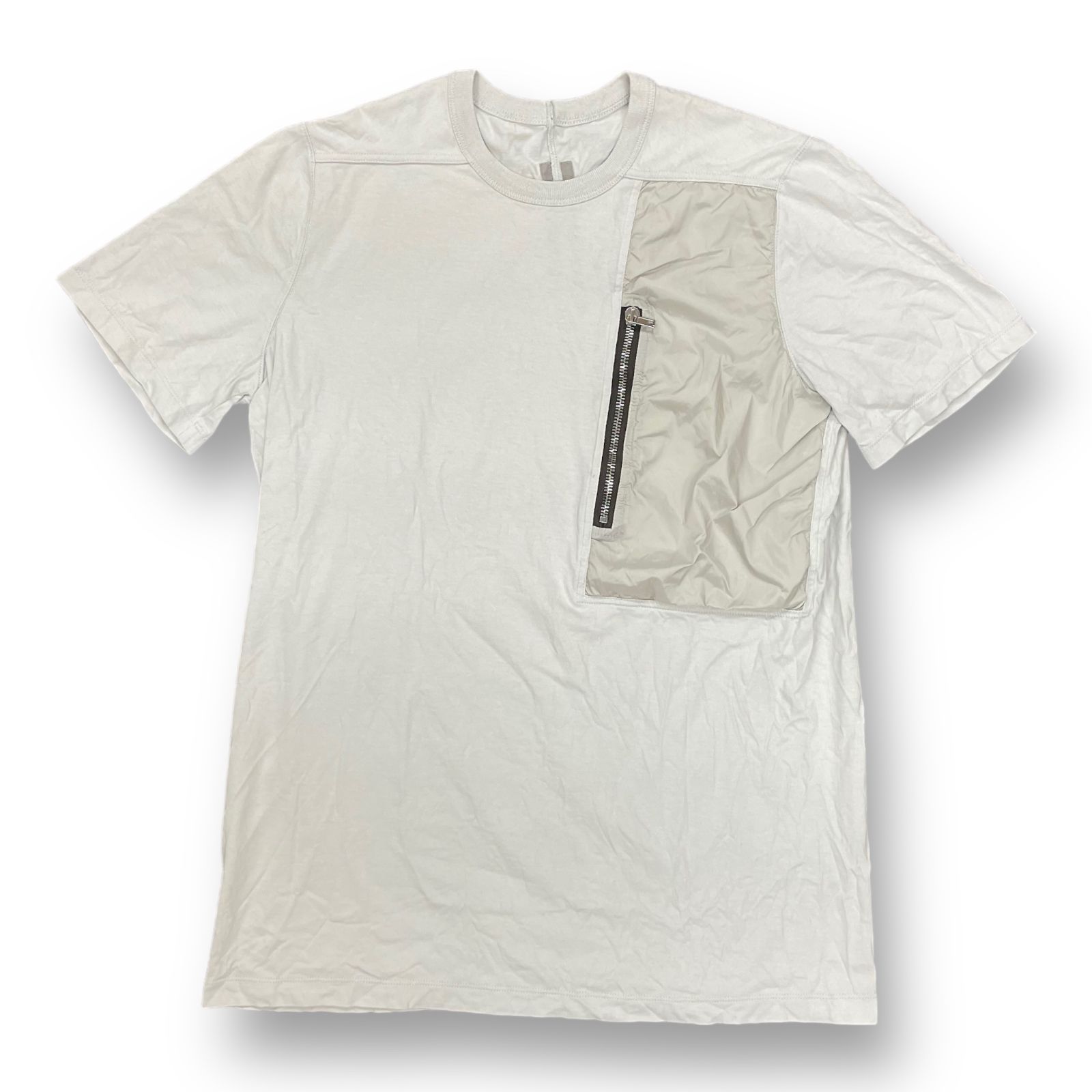 国内正規 RICK OWENS 21SS S/S POCKET LEVEL TEE OYSTER ジップ