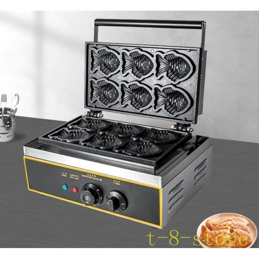 屋台 ファーストフード機器 業務用 たい焼き機 一度に6個成型