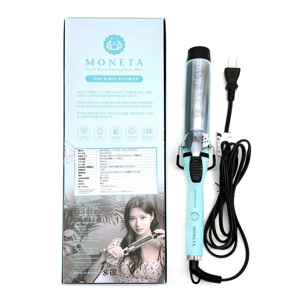 MONETAパールウェーブカールアイロン 40mm 新品 MONETA パールウェーブ