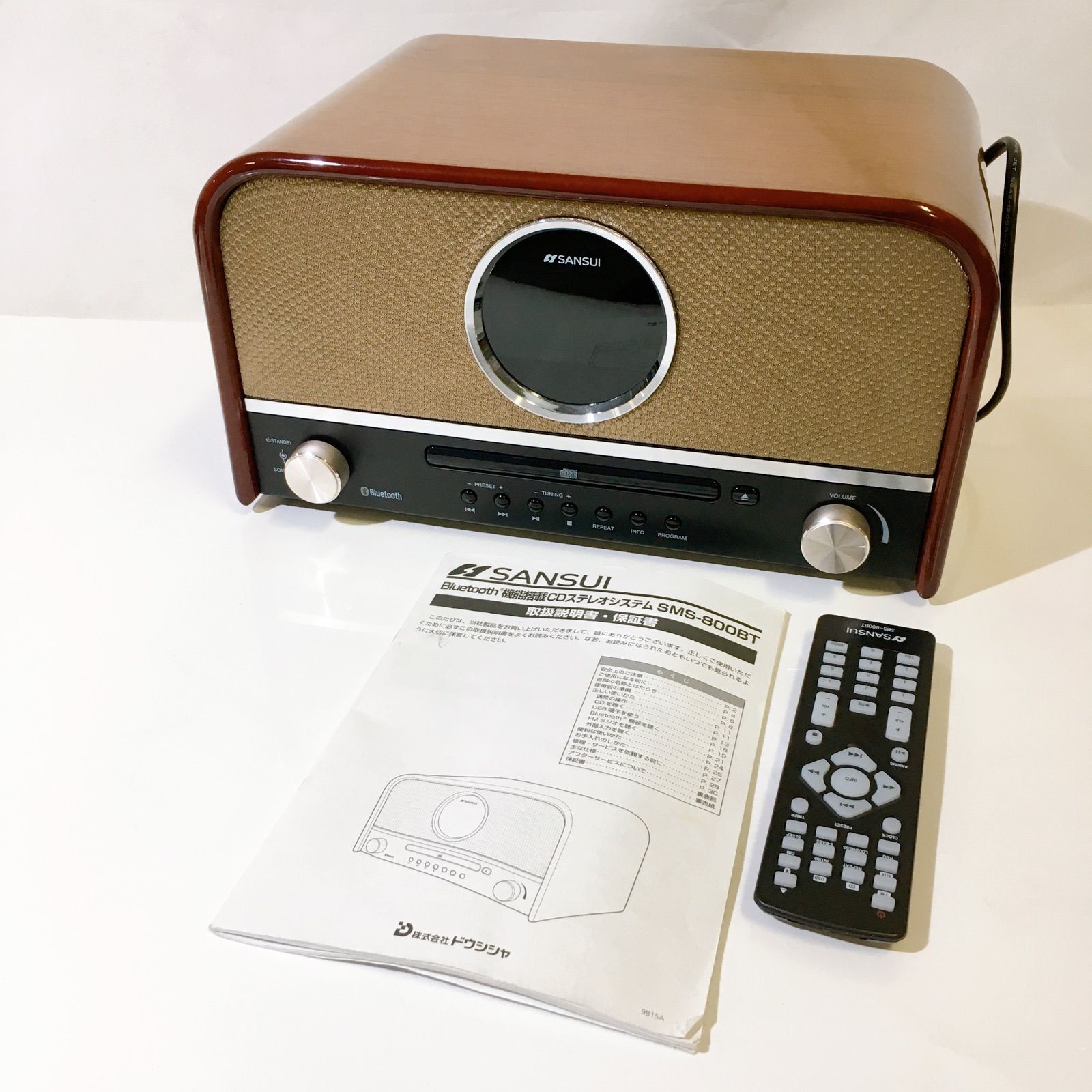 SANSUI サンスイ Bluetooth機能搭載 CDステレオシステム SMS-800BT 