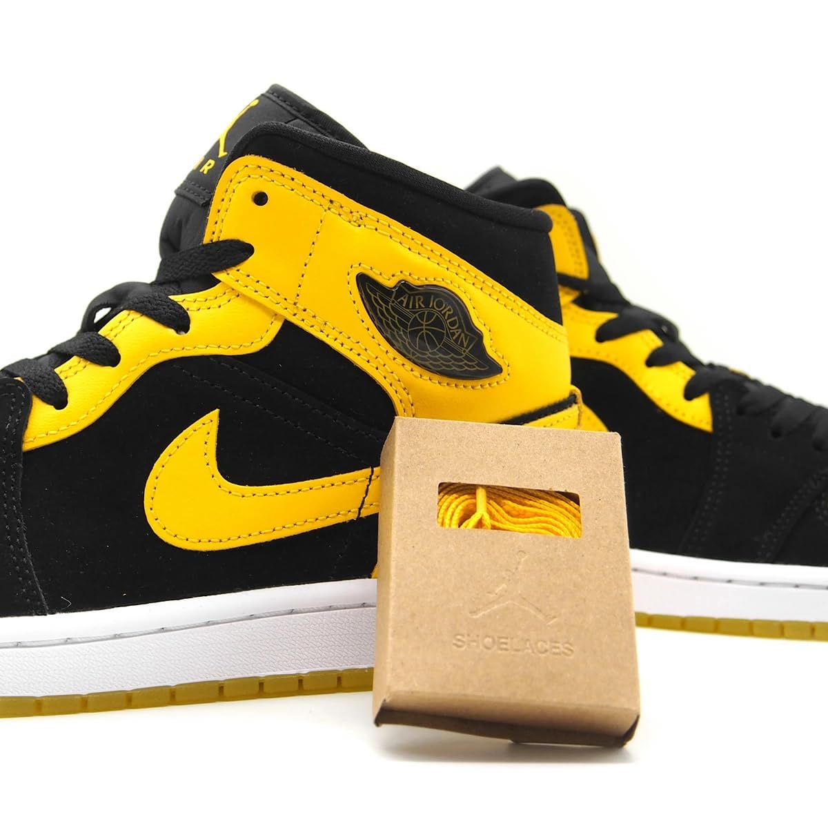 ナイキ] AIR JORDAN 1 MID SE NEW LOVE BLACK/VARSITY MAIZE