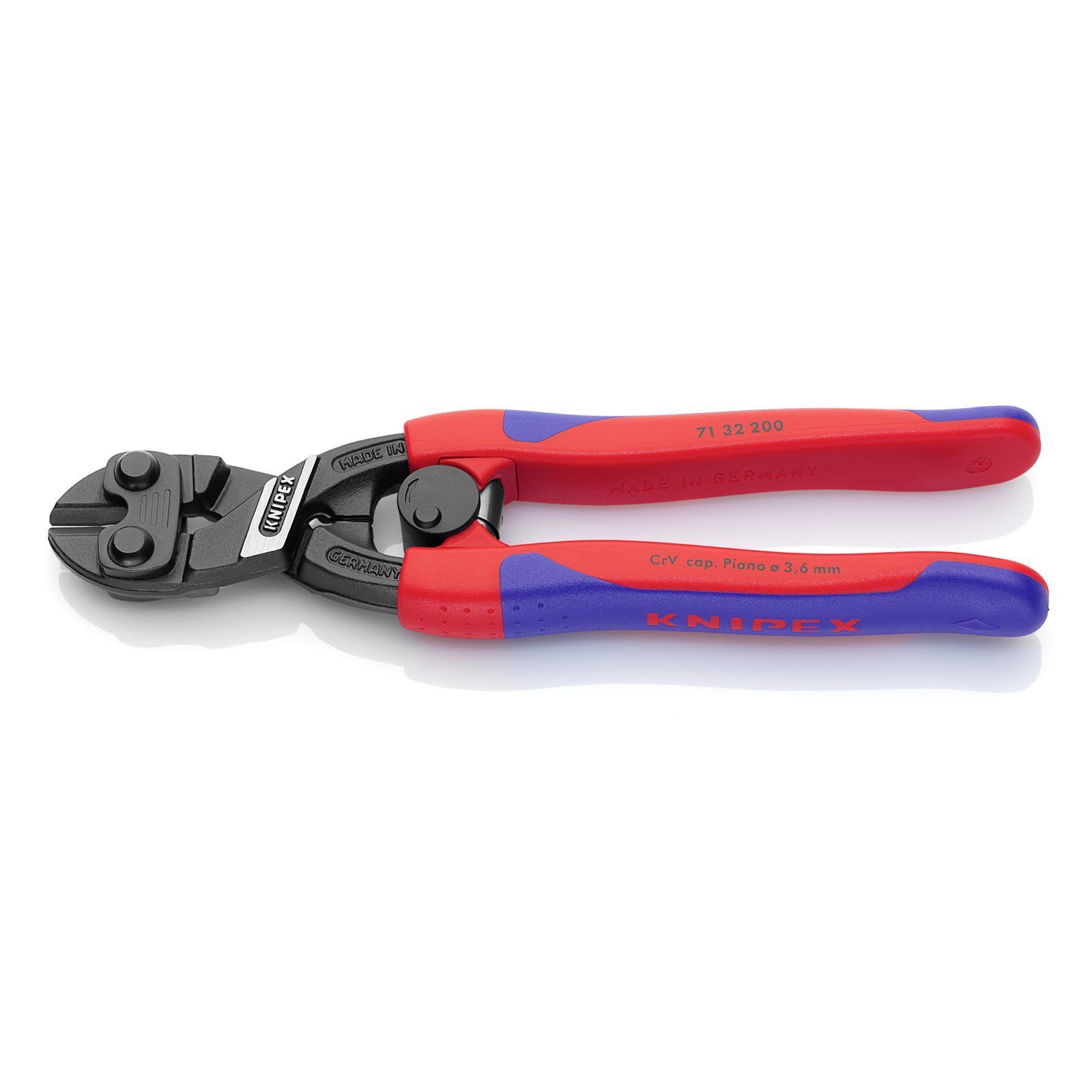 クニペックス KNIPEX 200mm ミニクリッパー(強力型/スプリング付) 7132200