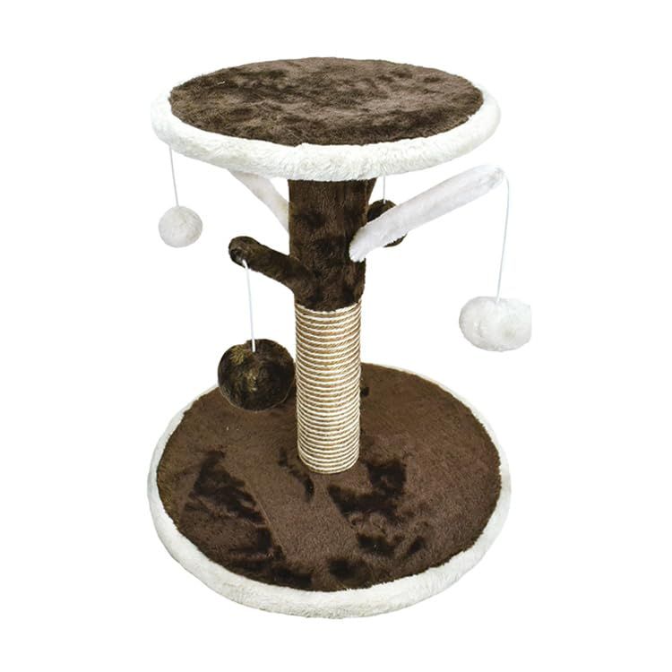 【★人気商品★】ポンポンミニタワー ブラウン