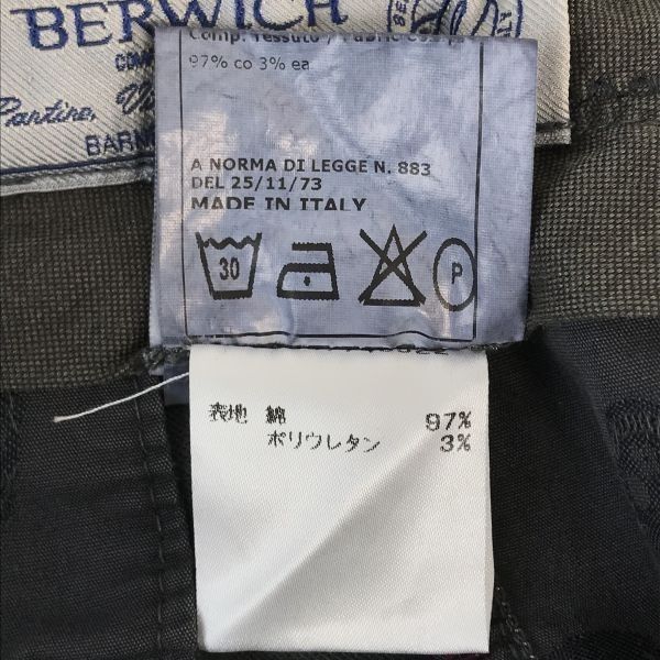 ベルウィッチ/BERWICH x BARNEYS NEW YORK☆コットンパンツ【46/メンズ