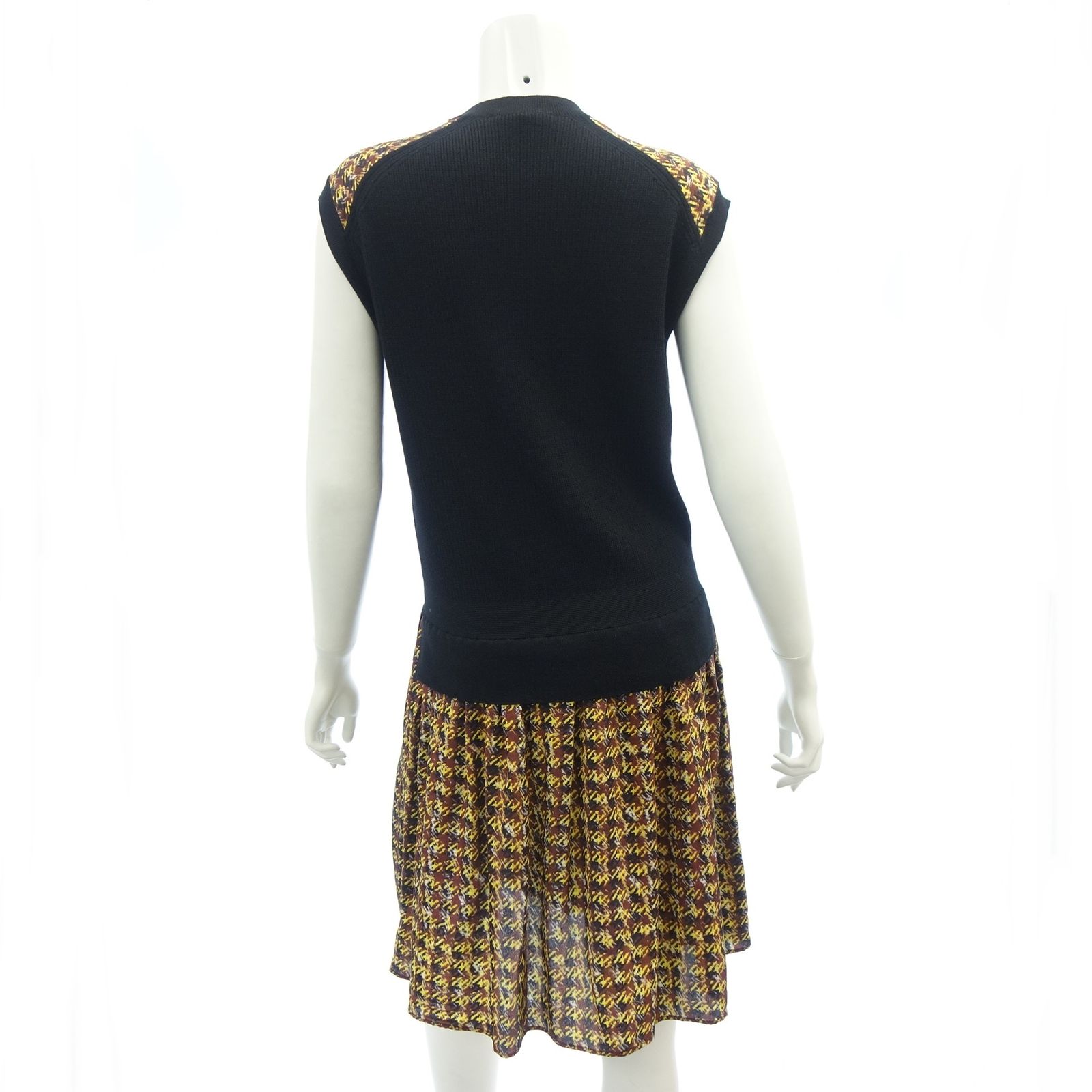 ルイヴィトン ニット ワンピース ウール×シルク M【AFB36】 ルイ