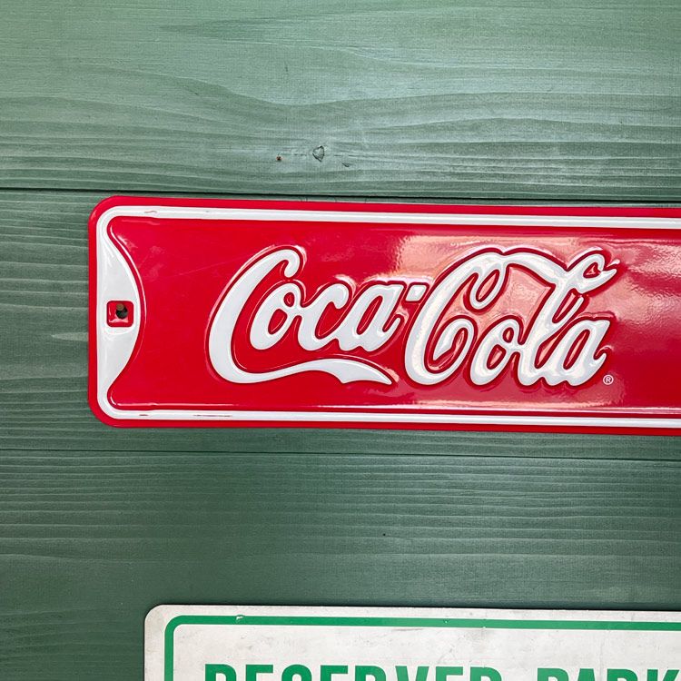 エンボスメタルサイン 「コカコーラ COKE ICE COLD」 Coca-Cola