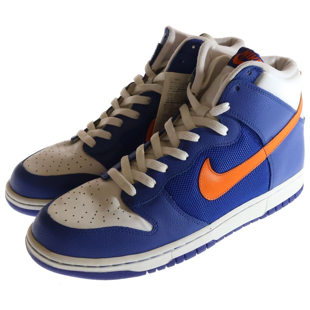 NIKE ナイキ 【観賞用2005年製】 DUNK HIGH ダンク ハイカットスニーカー ブルー/オレンジ US10.5/28.5cm 309432-481 NIKE (ナイキ) 【観賞用2005年製】 DUNK HIGH ダンク ハイカット