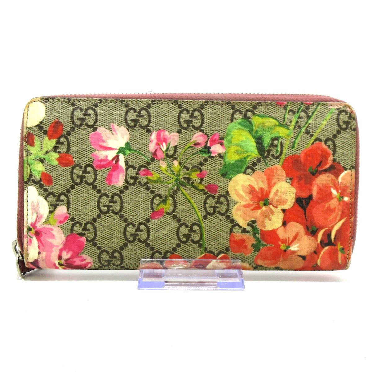 ★GUCCI 長財布ベージュ★ 中古・古着通販】GUCCI (グッチ) ラウンドファスナー長財布