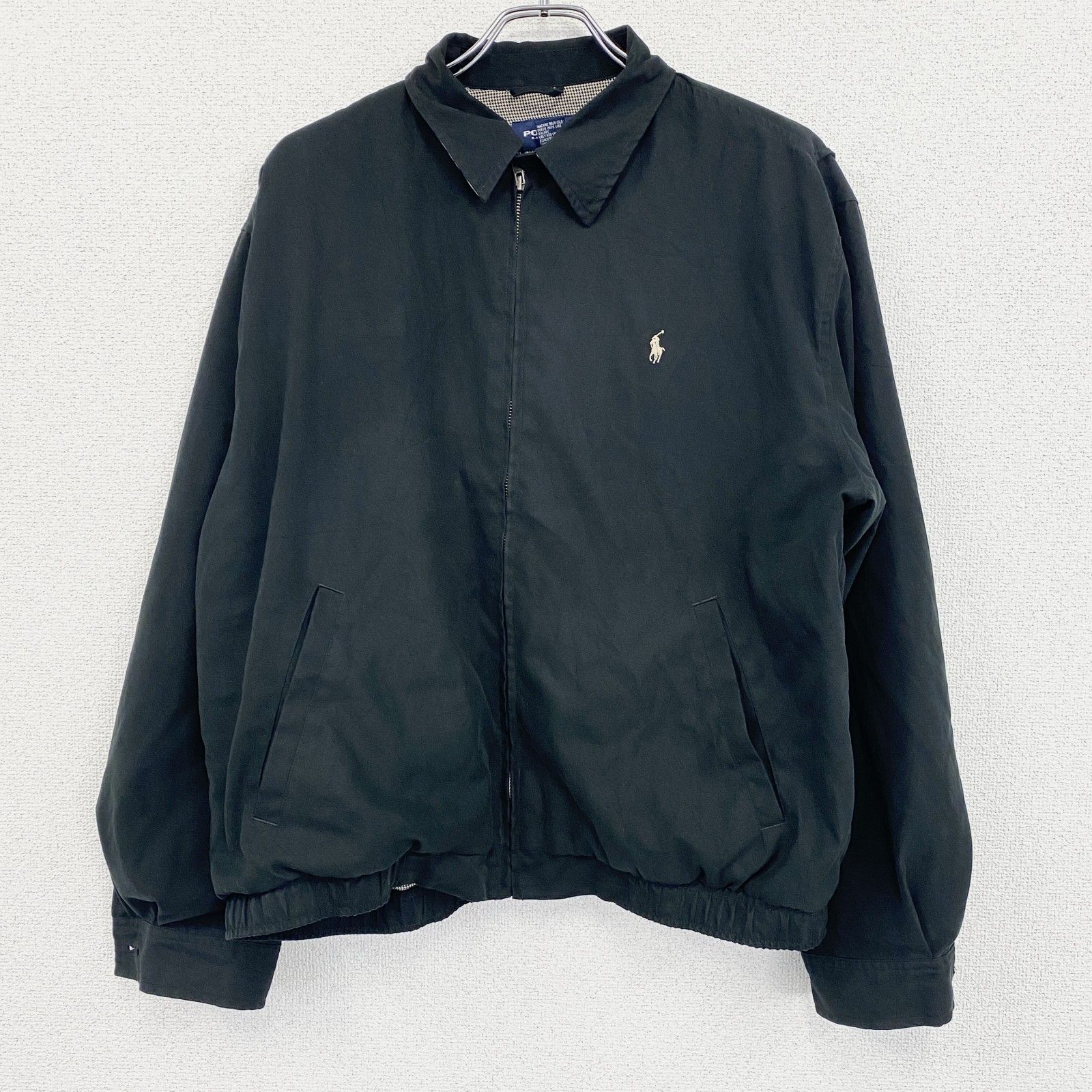 90s polo golf ポロゴルフ スイングトップ ブラック 古着 90's~ POLO GOLF Ralph Lauren/ ポロゴルフ ラルフローレン