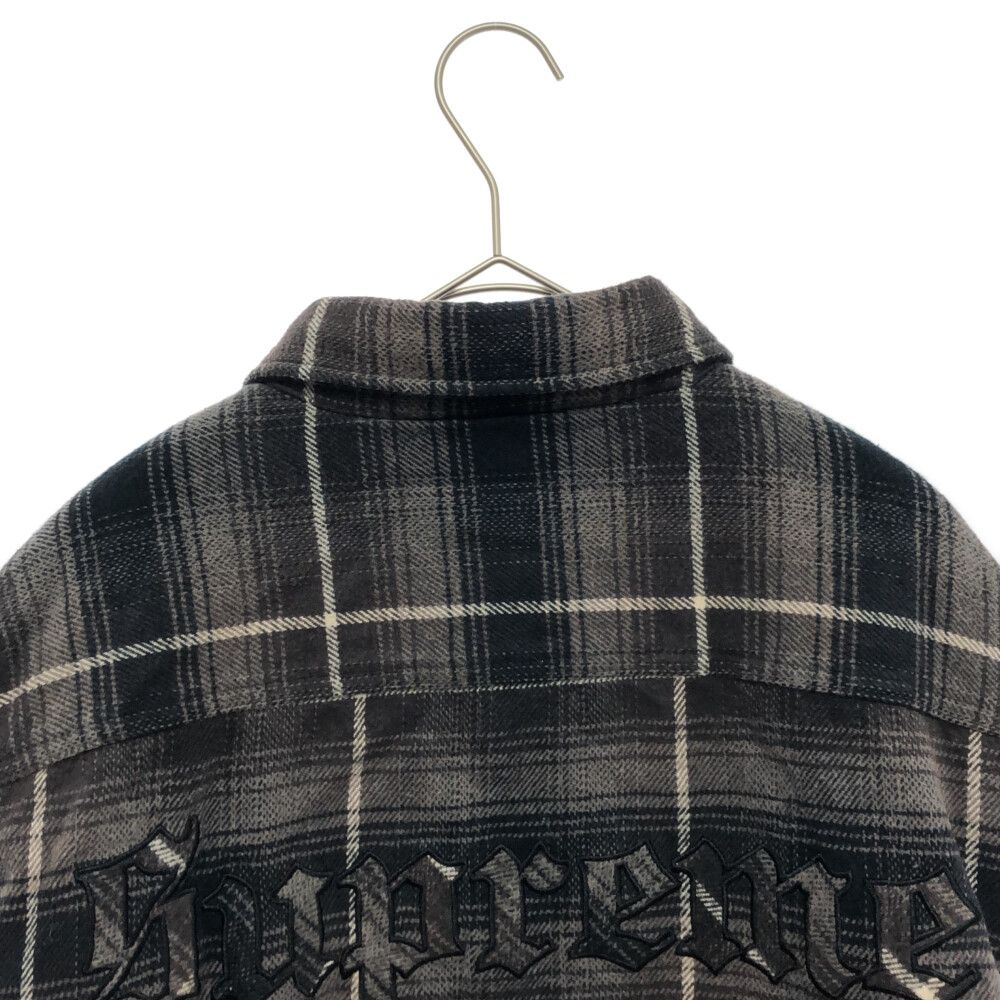 SUPREME (シュプリーム) 22AW Shearling Lined Flannel Shirt 裏地ボア 