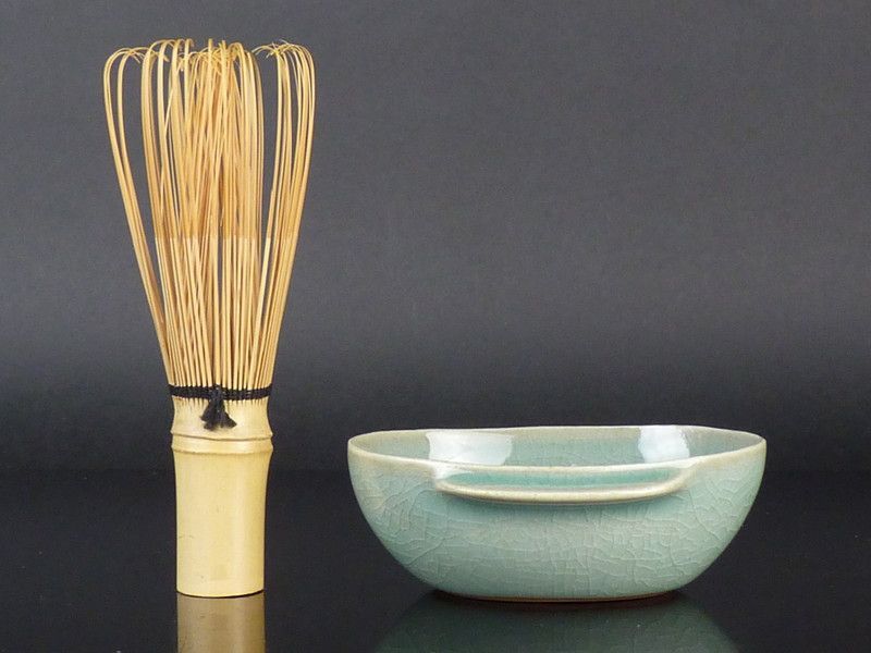清宮】柳海剛(柳根瀅) 高麗青磁「曲水之宴盃」共箱 幅 約8.5cm