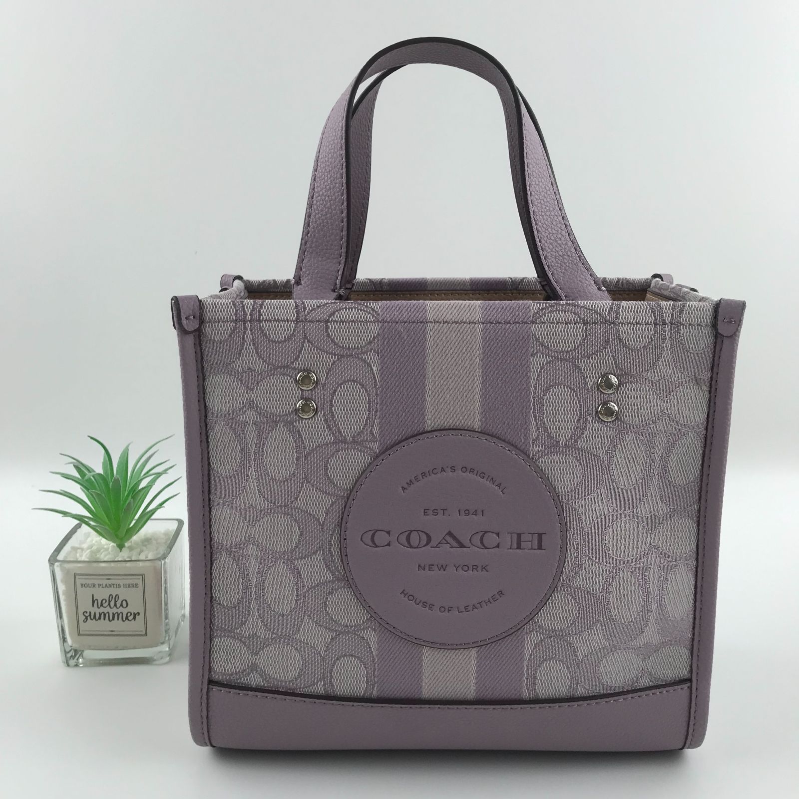 新品未使用 COACH デンプシー トート バッグ 22 シグネチャー 