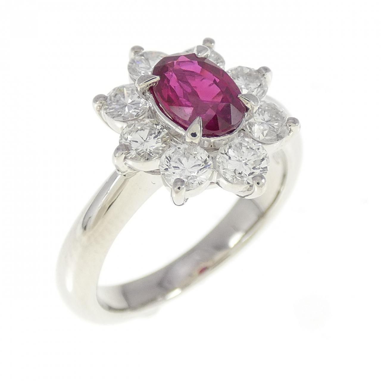 PT900 ルビー リング 0.81CT