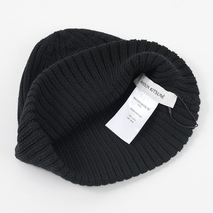 Maison Kitsune ボールド フォックスヘッド ビーニー Maison