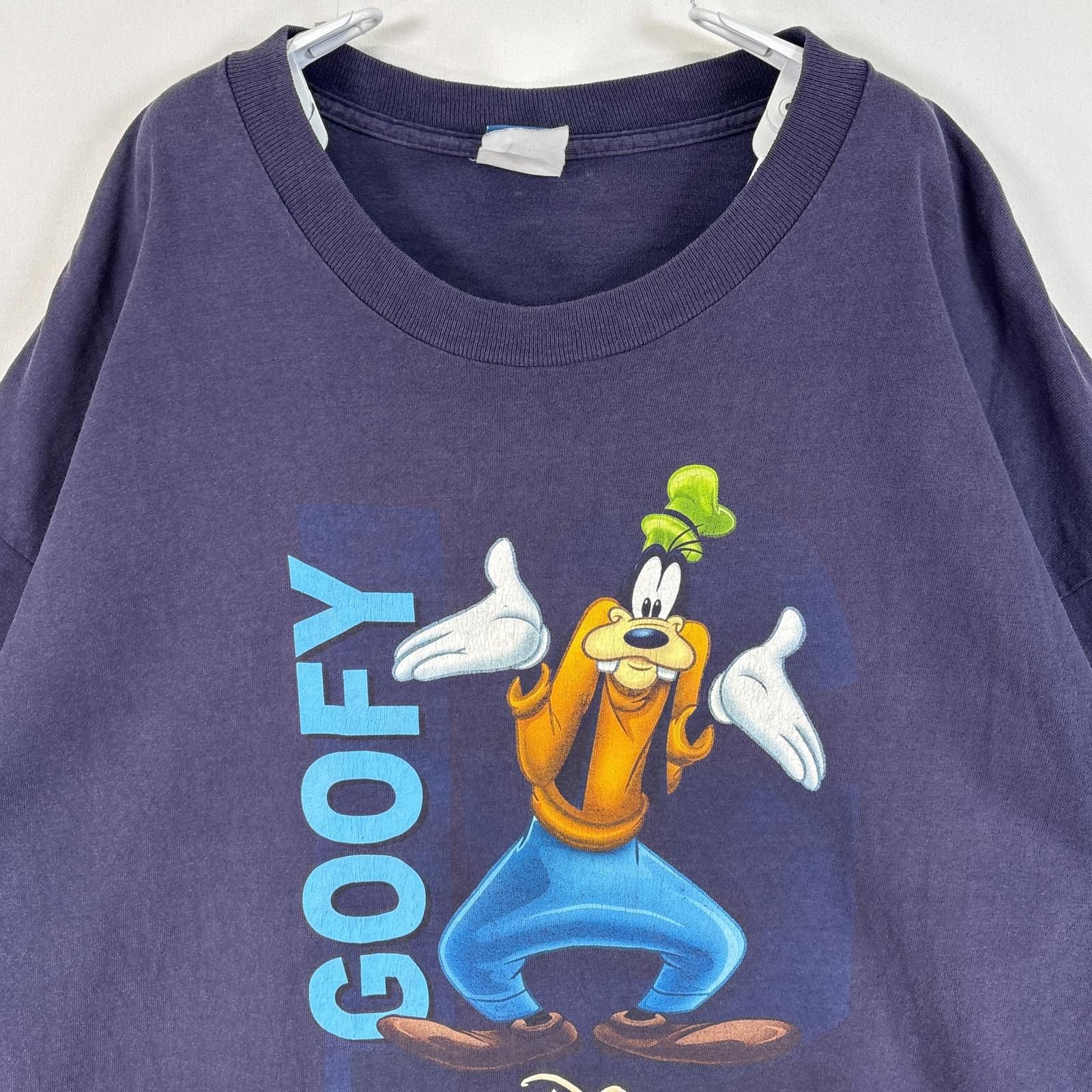 古着 ディズニー Disney 半袖Tシャツ フェード ラバープリント