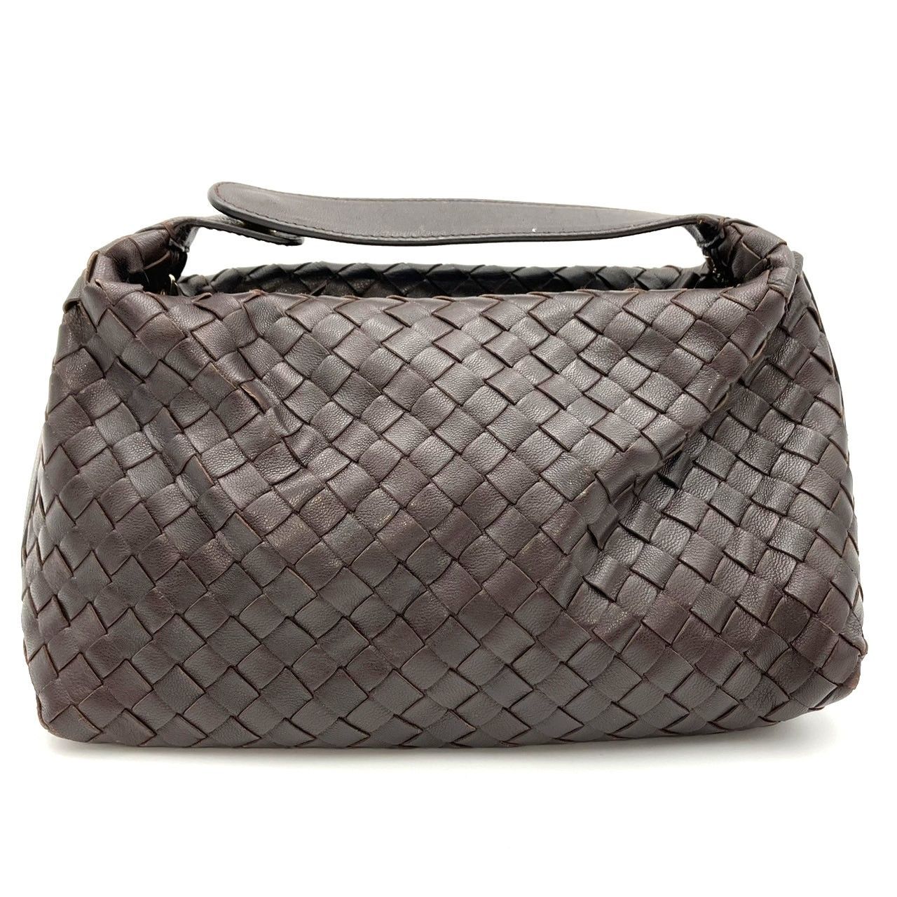 K1095 BOTTEGA VENETA ボッテガ ヴェネタ |イントレチャート|バニティポーチ|ブラウン