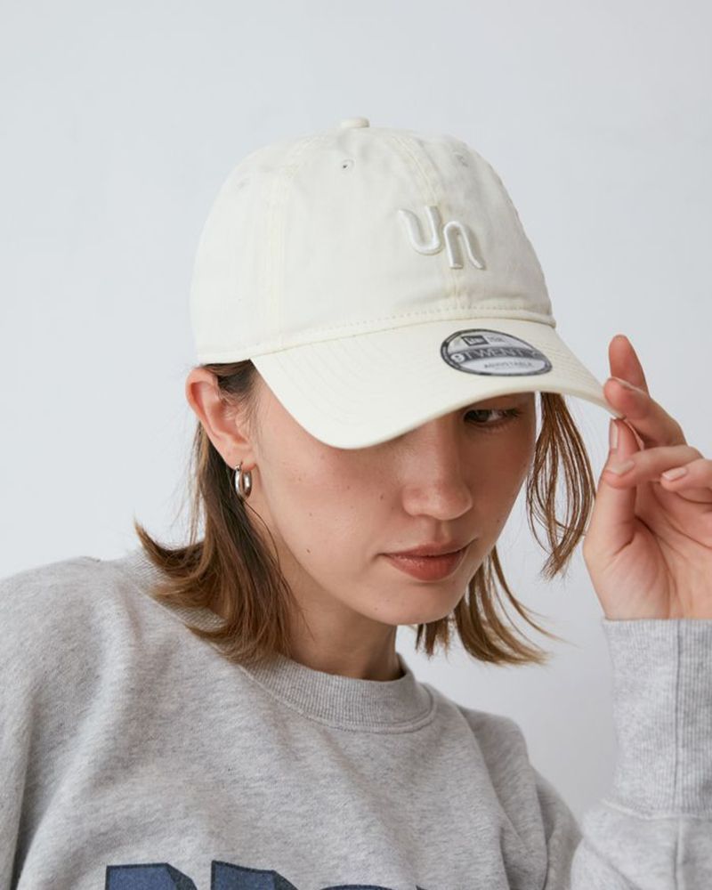 ungrid☆アングリッド☆ニューエラ☆キャップ☆アイボリー☆U刺繍新品タグ付 ungrid☆アングリッド☆ニューエラ☆キャップ☆アイボリー☆U