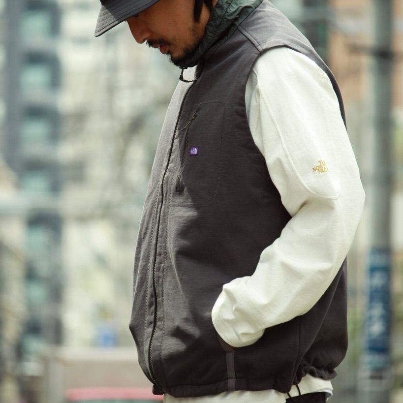 THENORTHFACEナナミカハイバルキーフレンチテリーフィールドベスト新品 THE NORTH FACE PURPLE LABEL ハイバルキーフレンチテリーフィールド