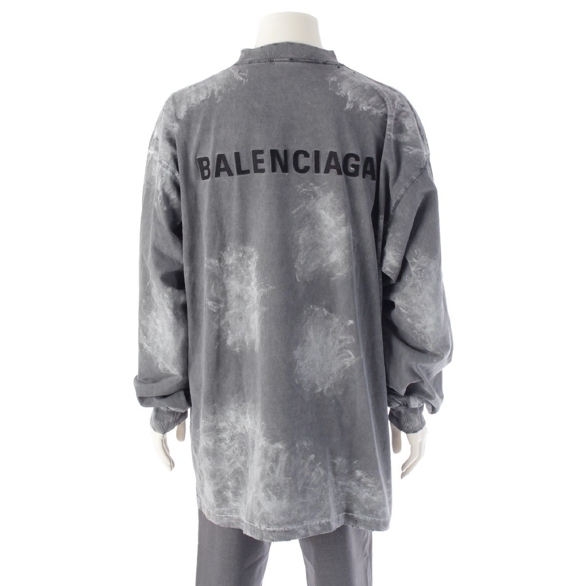 バレンシアガ 24AW コットン ロングスリーブ ラージフィット バック 