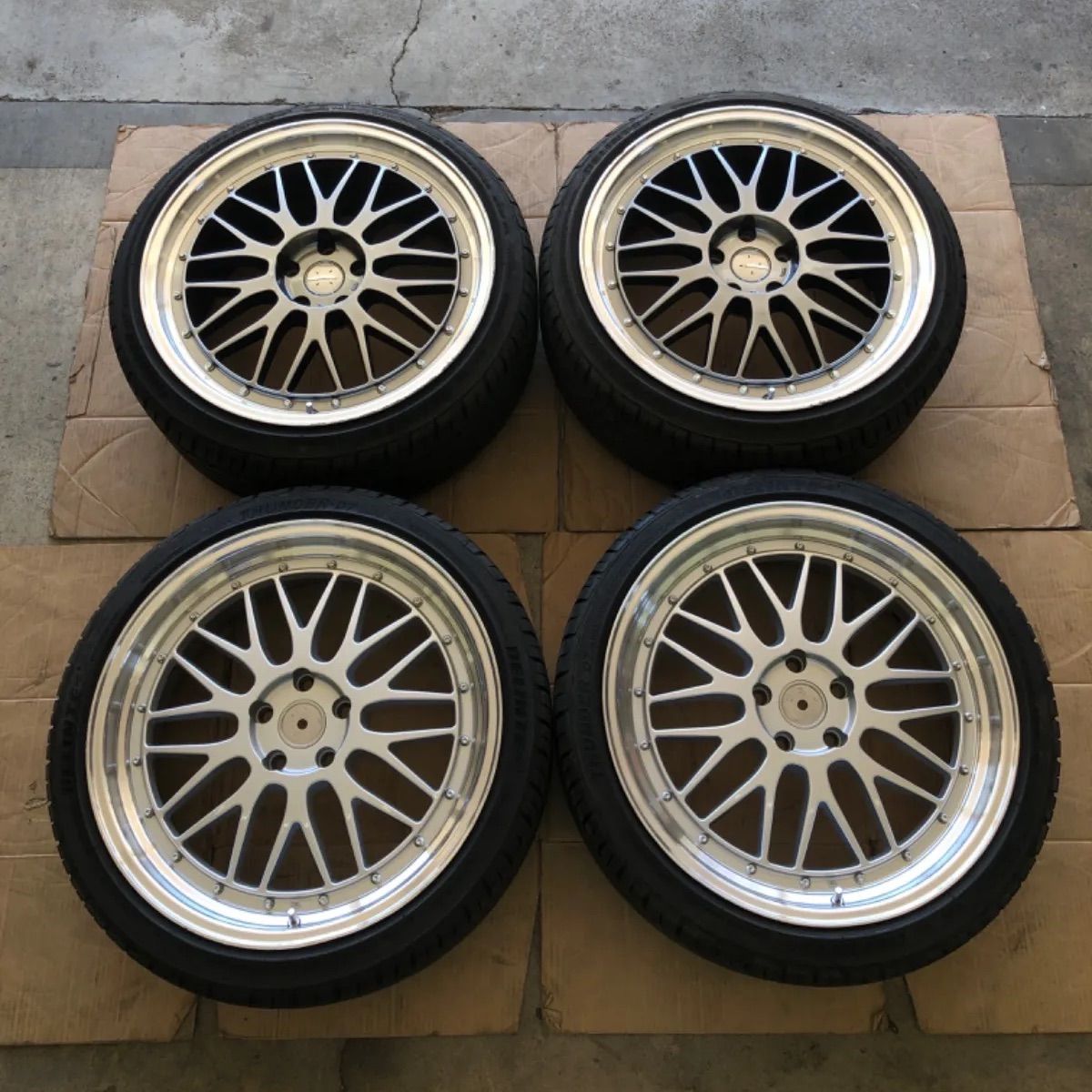 アルファード 　BBS LM風 ブラック BBS LM風 アルファード ヴェルファイア 245/35R20 8.5J 9.5J 20