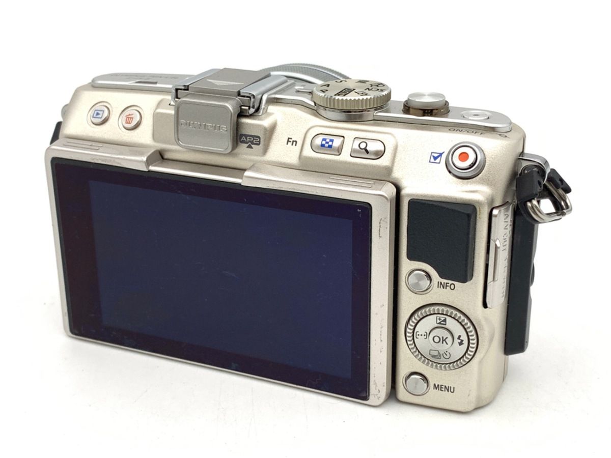 並品 オリンパス PEN Lite E PL 6 14 42 mm EZ レンズキット シルバー