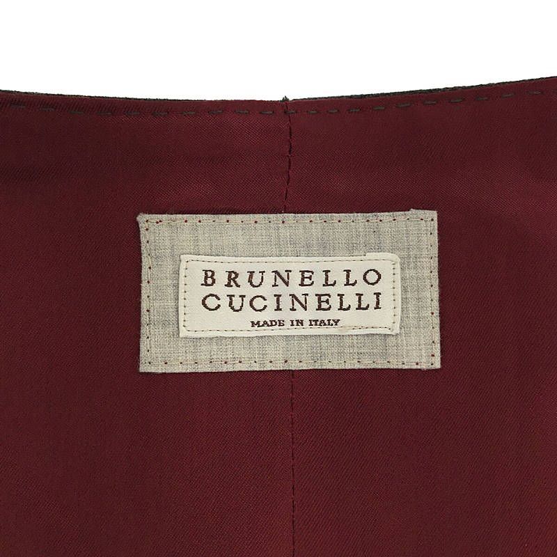 BRUNELLO CUCINELLI / ブルネロクチネリ | ウール ダブルブレスト ジレ
